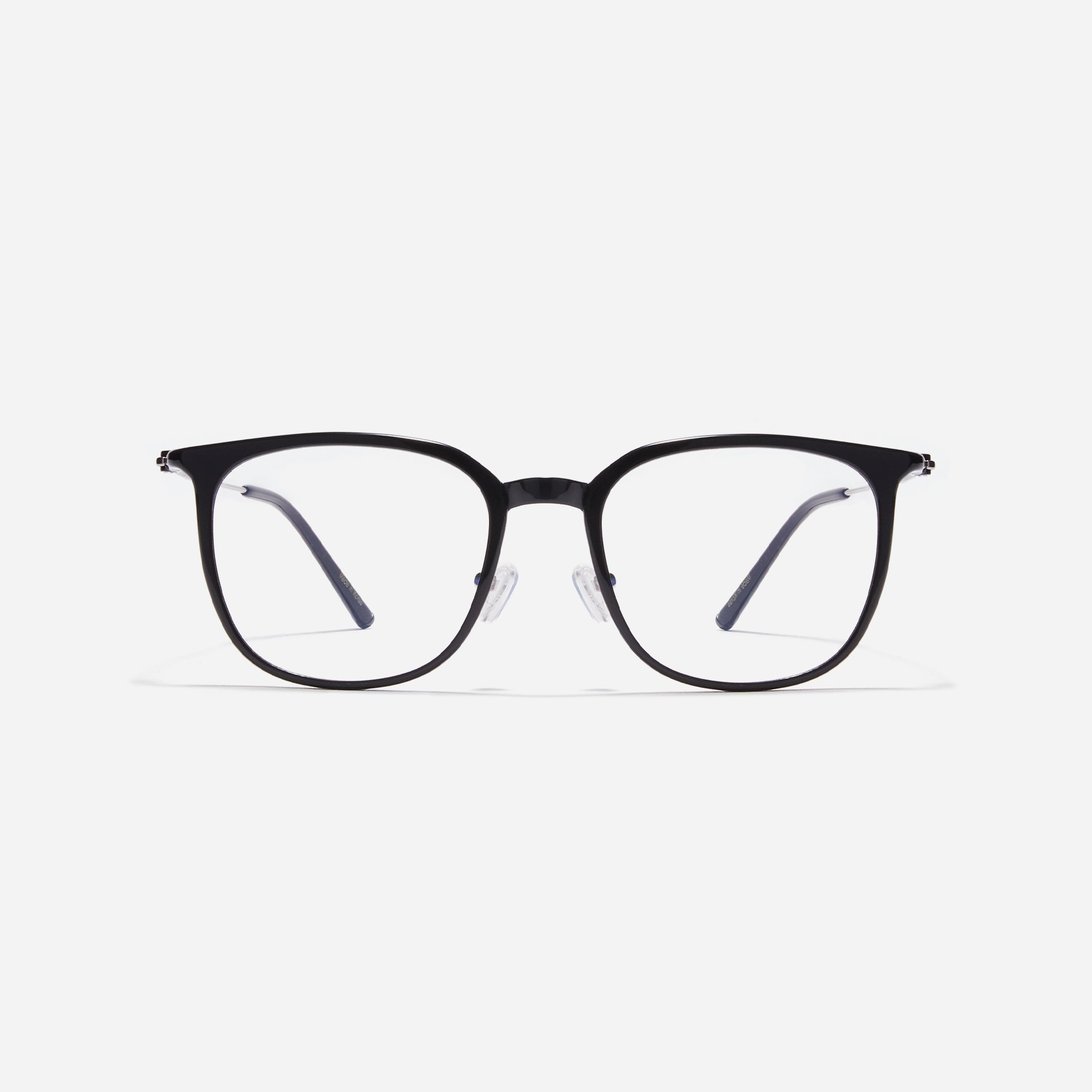 Ultra-lightweight, round square-shaped acetate eyeglasses that offer robust durability that resists breakage. Incorporated with CARIN's patented anti-loosening hinge technology, they ensure a consistently comfortable fit.