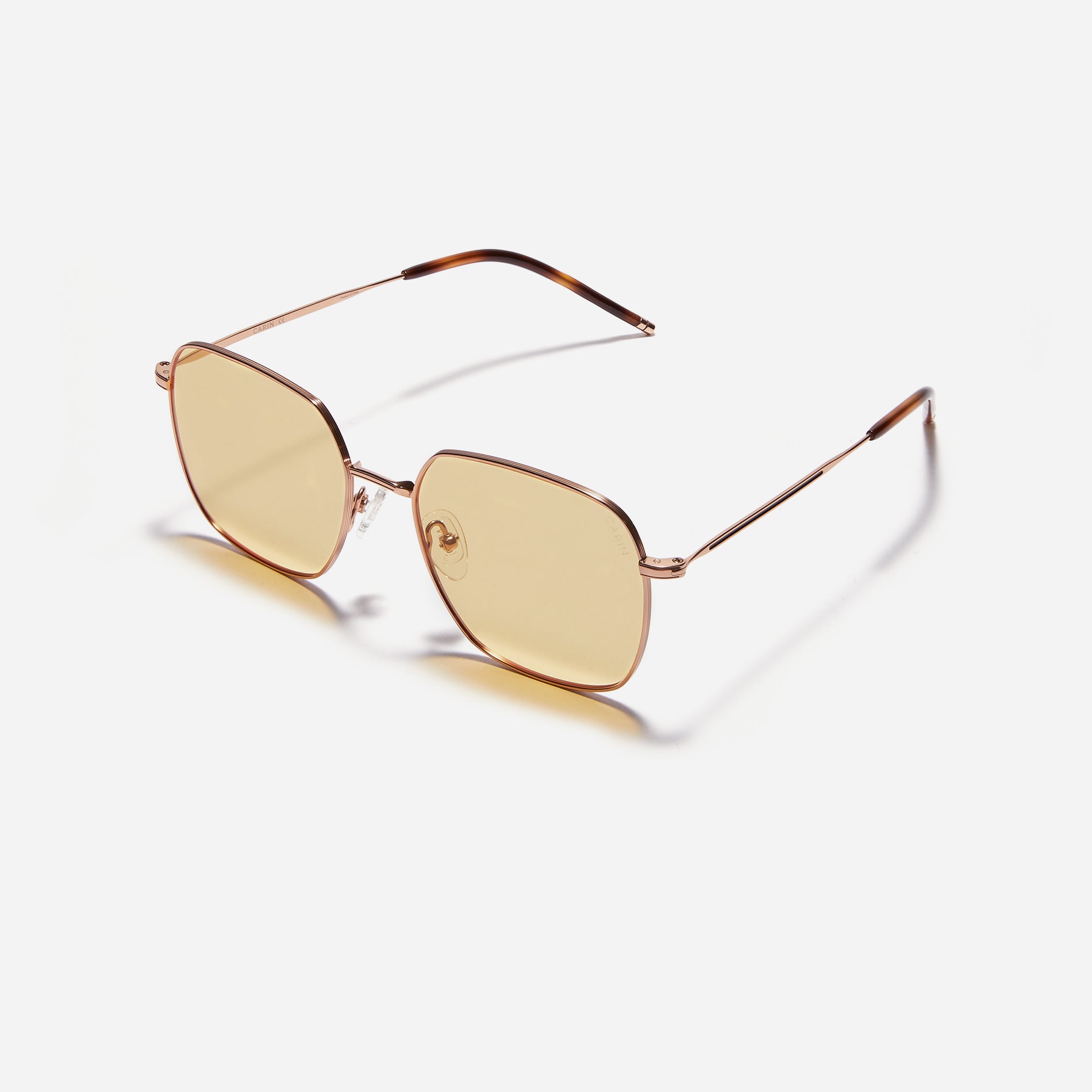 Retro aesthetic square-shaped sunglasses crafted entirely from titanium.