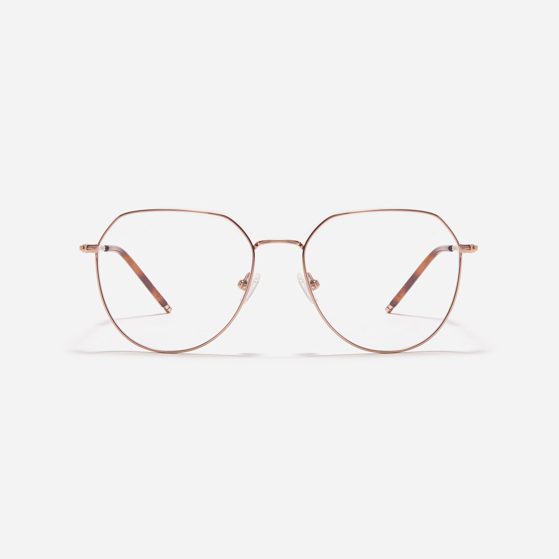 Boeing-style oversized eyeglasses crafted entirely from titanium for a lighter and more comfortable fit. With classic color options and frame design, these eyeglasses offer a retro style that effortlessly complements one's look.