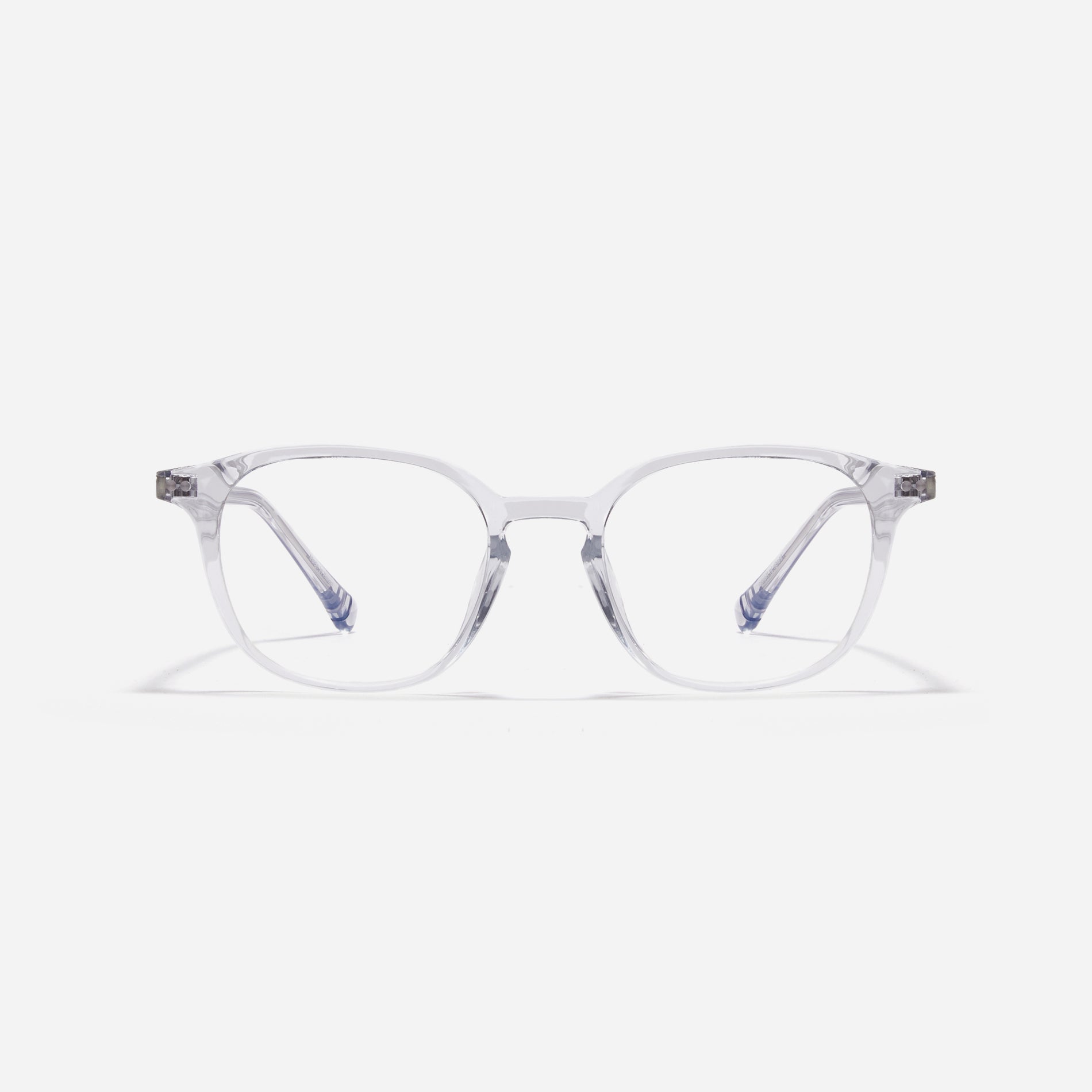 Round-shaped horn-rimmed eyeglasses featuring a sturdy and lightweight frame, Duve design incorporates dual lining on the tips to prevent slipping and ensure a consistently comfortable wearing experience.