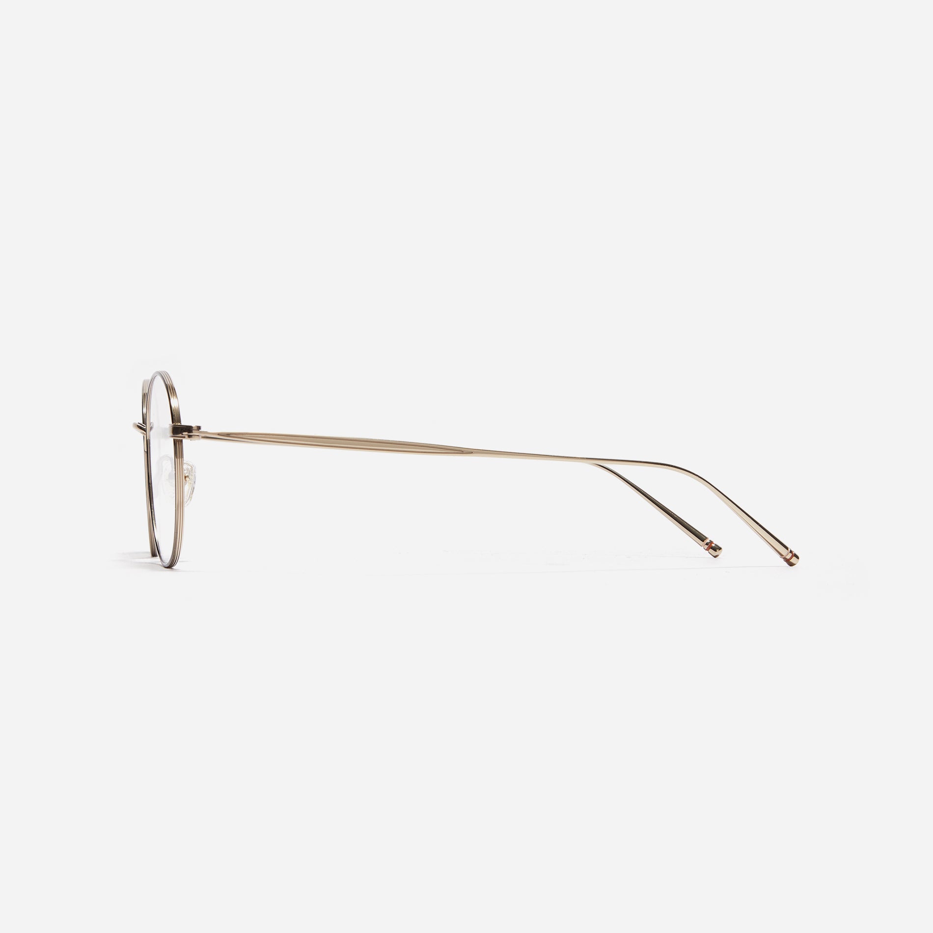 Stylish oval-shaped eyeglasses with slender rims. Crafted entirely from titanium, they guarantee a lighter and more comfortable fit. With a variety of colors available, Edell offers a fashionable style for both men and women.