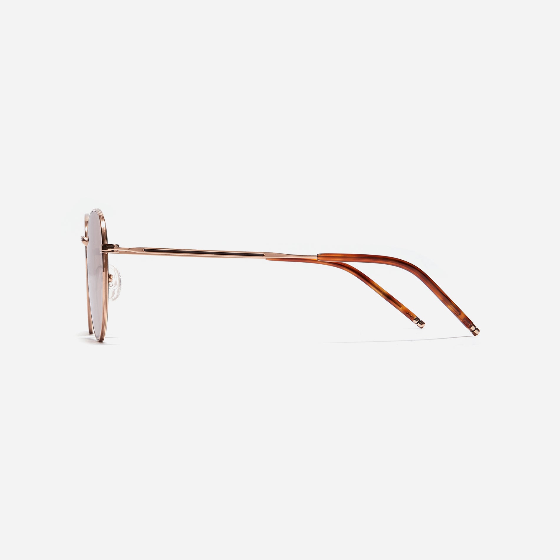 Retro aesthetic Boeing-style sunglasses crafted entirely from titanium.