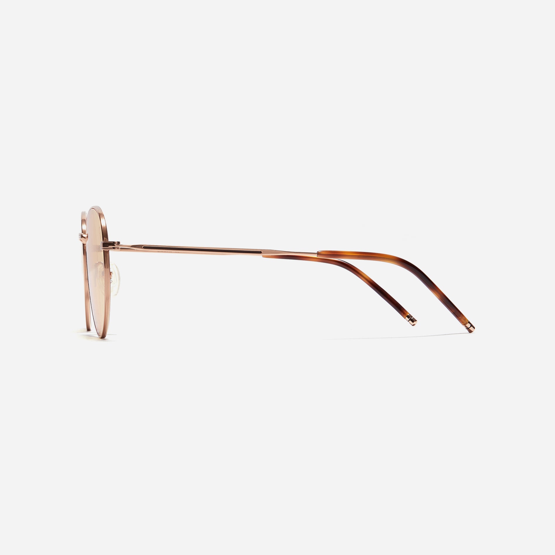 Retro aesthetic Boeing-style sunglasses crafted entirely from titanium.