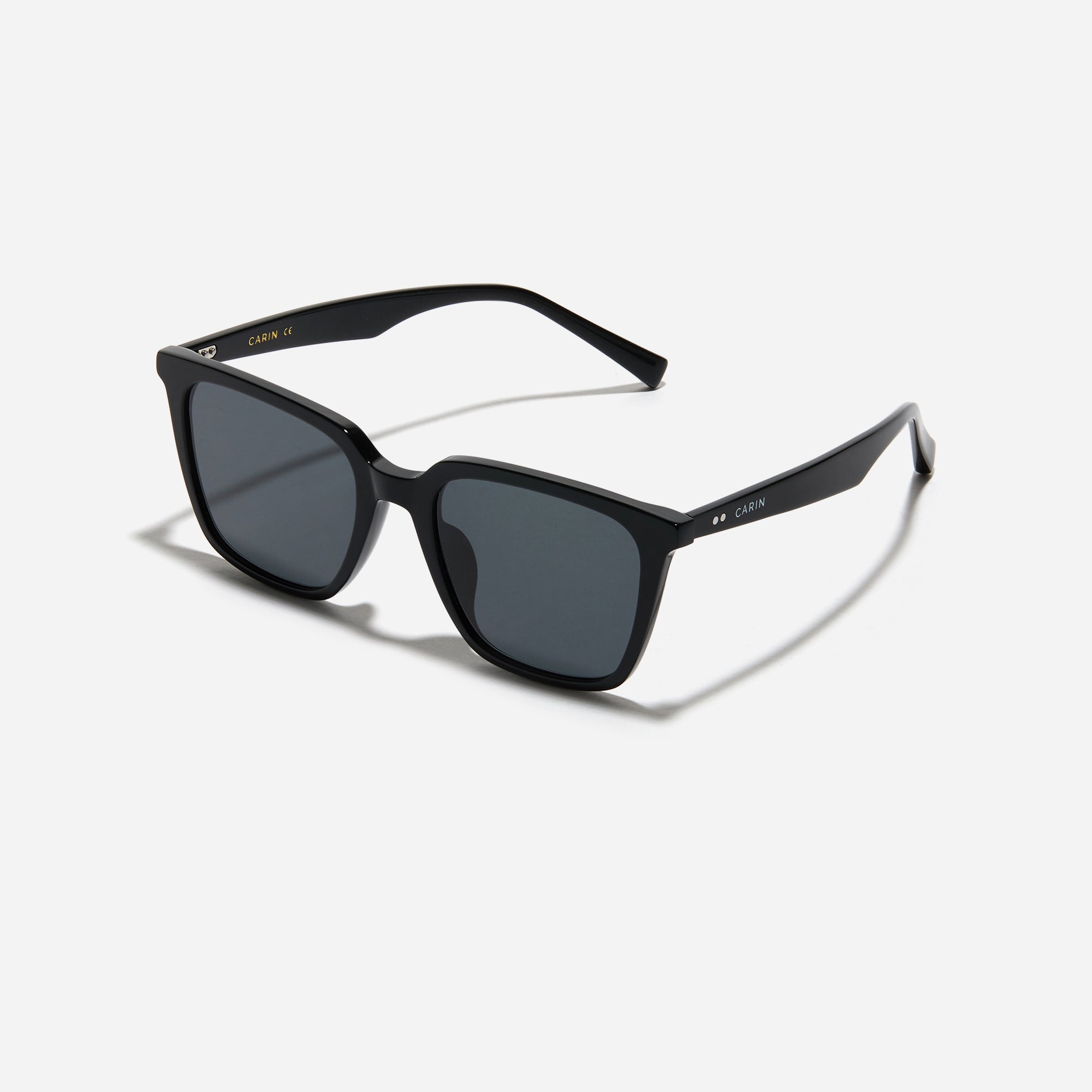 Square-shaped sunglasses with a sleek, straight-edged top front, providing a versatile and neutral style.